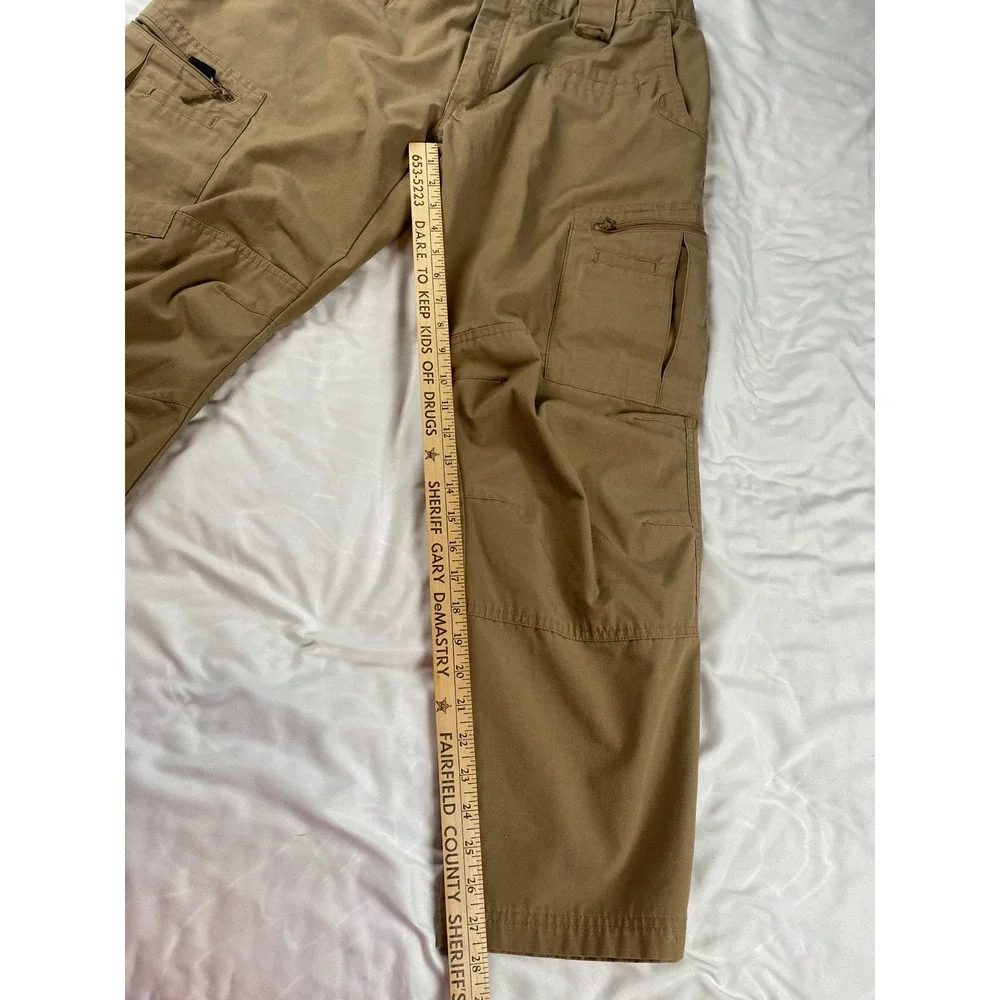LA Police Gear Atlas Tactical Pants Mens 38x30‎ Coyote Brown Ripstop Cargo LAPG